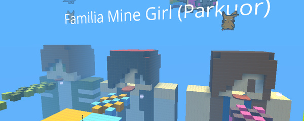 Jogo Parkour na Família MineGirl no Jogos 360
